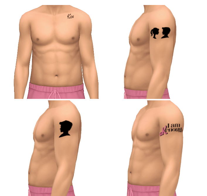 Ken Barbie Tattoo for Male and Female