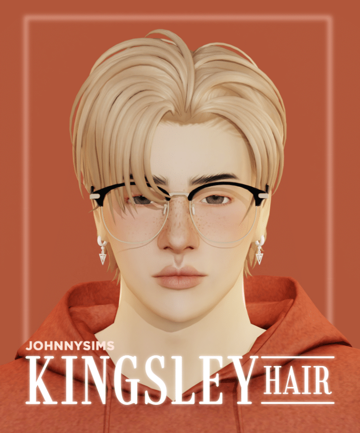Kingsley Short Middle Parted Hairstyle for Male and Female