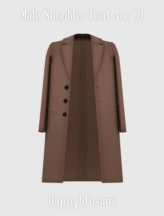 Long Shoulder Coat for Male
