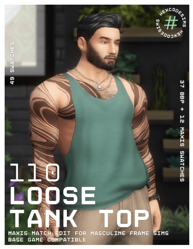 Loose Tank Top for Male