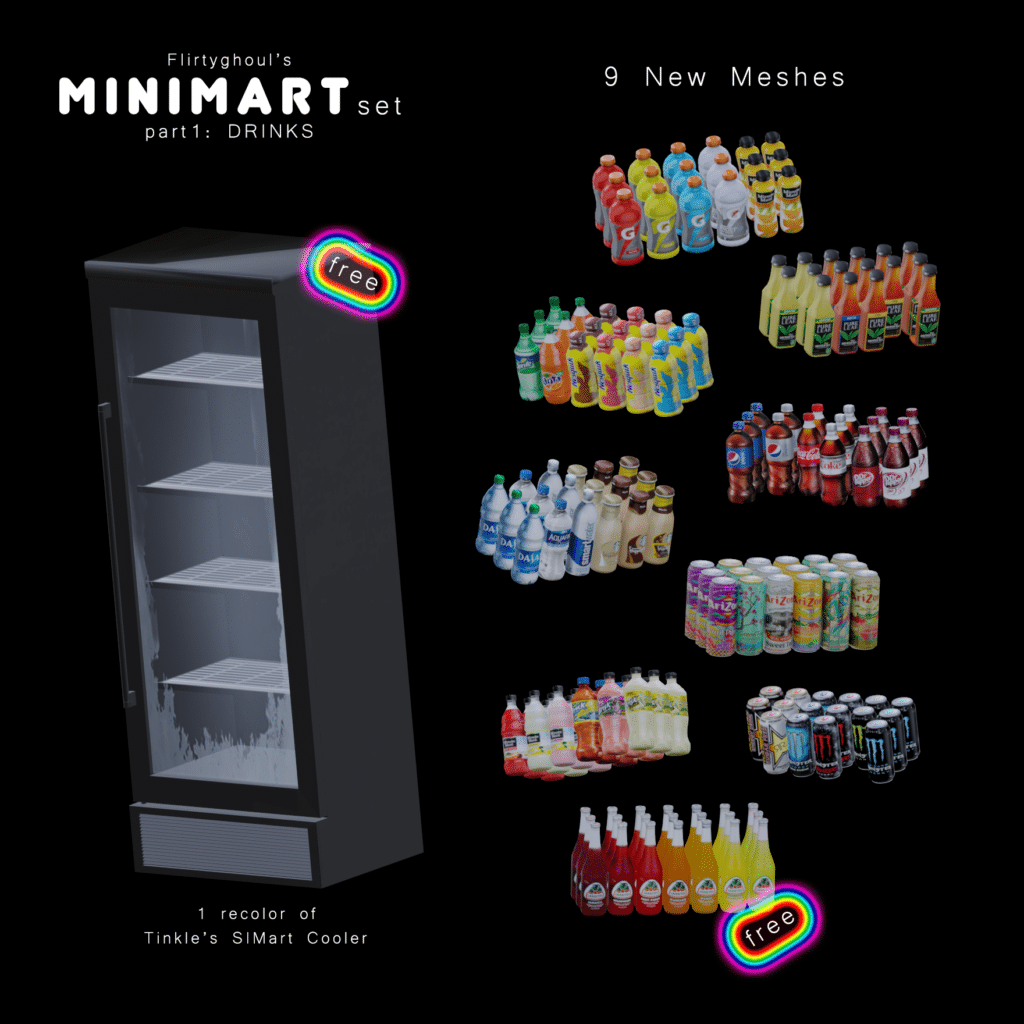 Minimart Set Part 1 Drinks