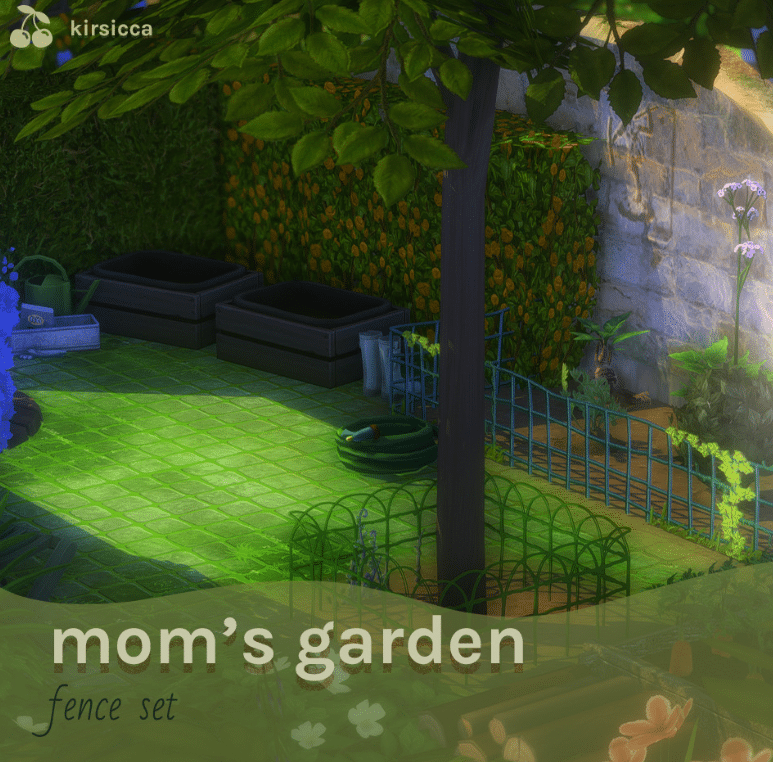 Mom's Outdoor Garden Fence