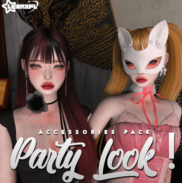 Party Look Accessories Pack (Neck Chokers/ Earrings/ Eyemask/ Headband) [ALPHA]