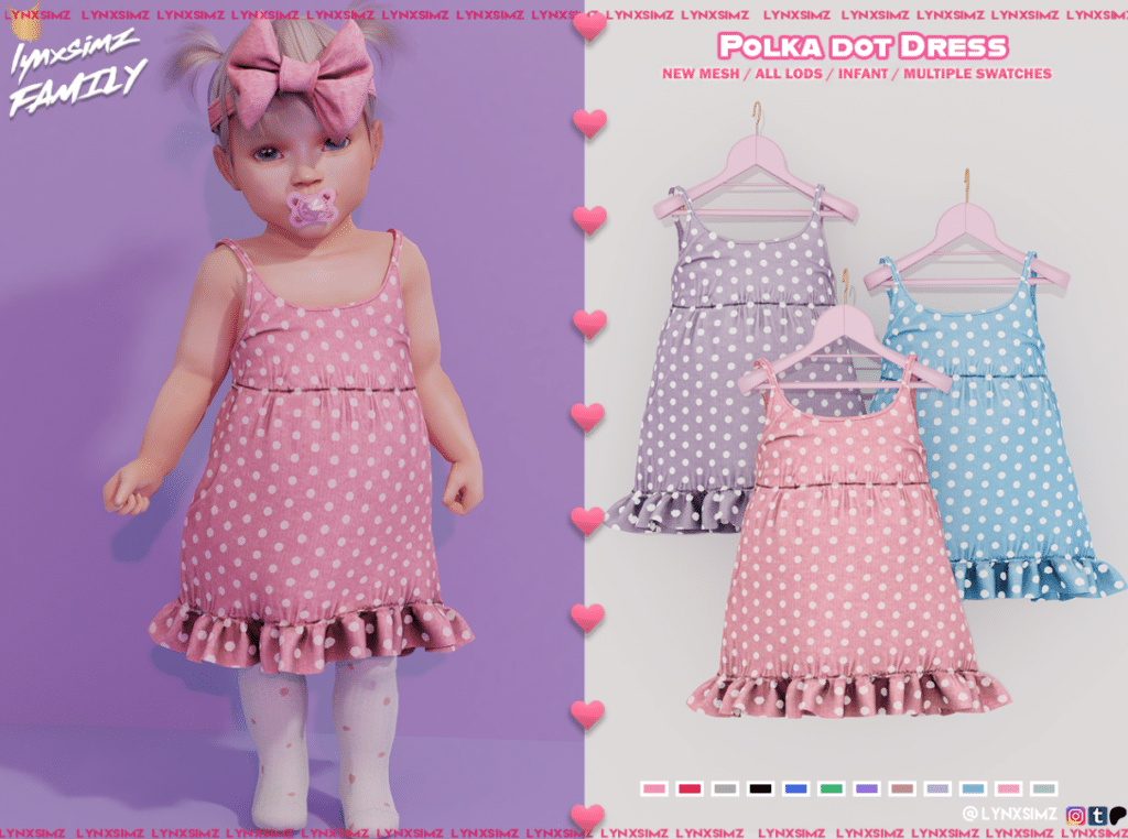 Polka Dots Dress for Infants