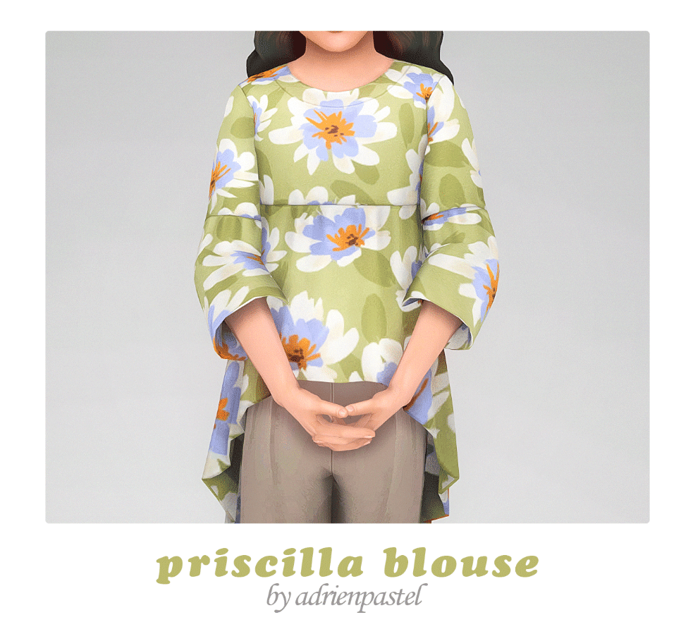 Priscilla Blouse for Female Children