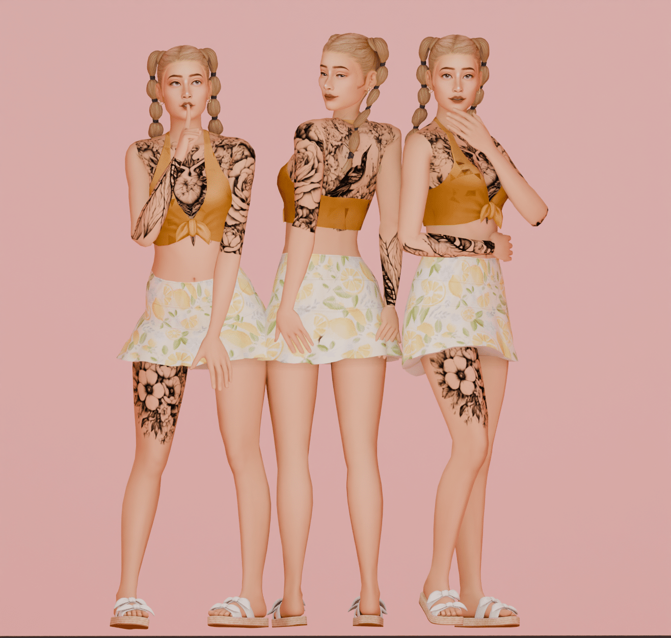 Spring ’24 Tattoo Set by SNOOTYSIMS