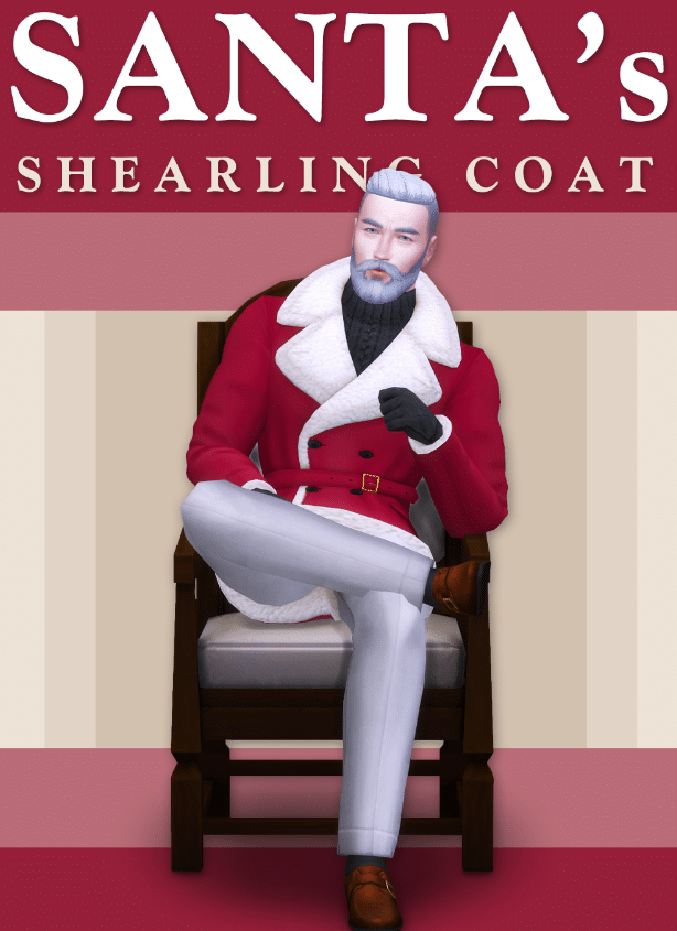 Santa's Shearling Coat for Male