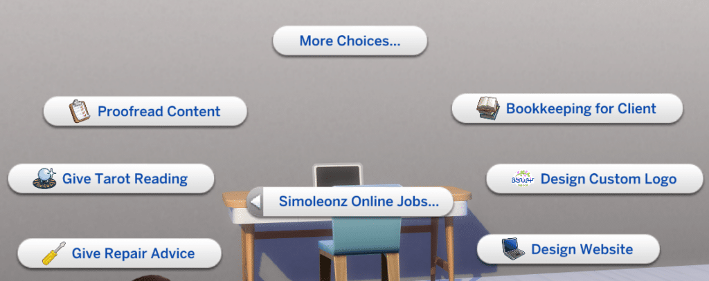 Simoleonz Online Jobs Mod