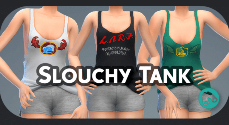 Slouchy Tank Top and Shorts Sleepwear for Female