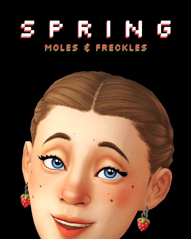 Spring Moles and Freckles Skin Details