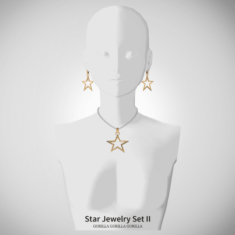 Star Accessory Set for Male and Female (Necklace/ Earrings) [ALPHA]