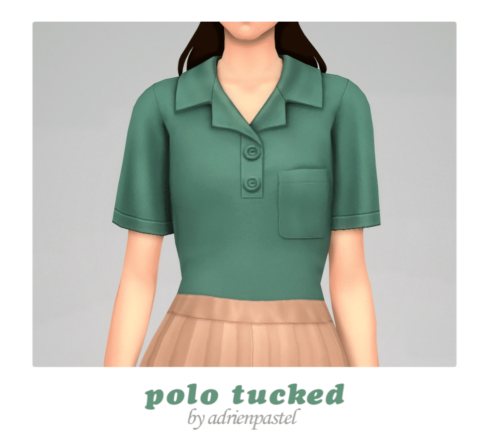 Tucked Polo Shirt for Female