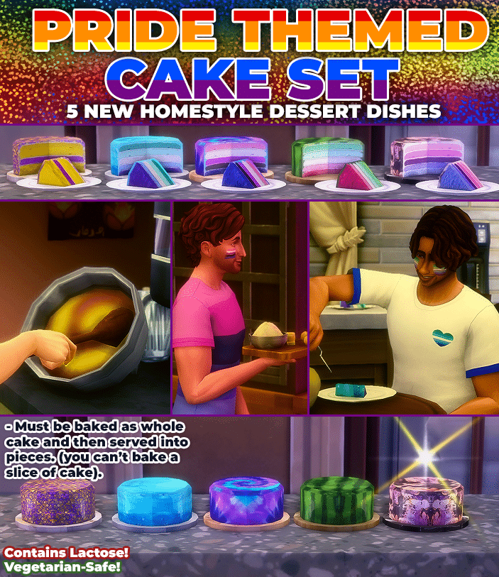 Pride-Themed Cake Set