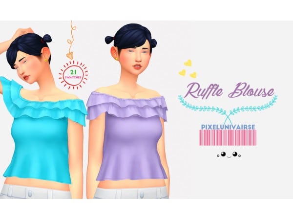 Ruffle Radiance: Chic Blouse Collections (Trendy Tops & Female Fashion Essentials)