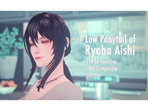 103264 ryoba aishi low ponytail sims4 featured image