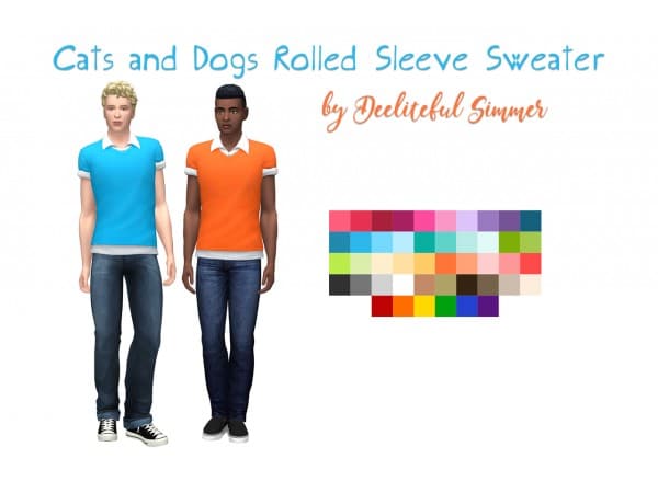 Paws & Claws Cozy Knits: Chic Rolled Sleeve Sweaters for Cats & Dogs