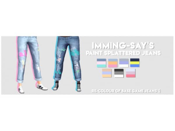 103289 paint splattered jeans sims4 featured image