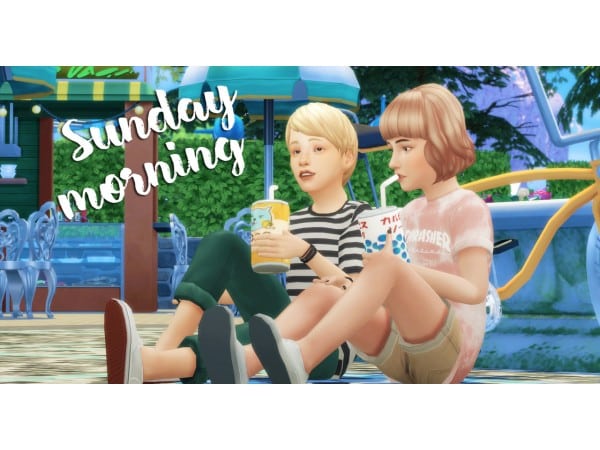 103944 sunday morning pose pack sims4 featured image