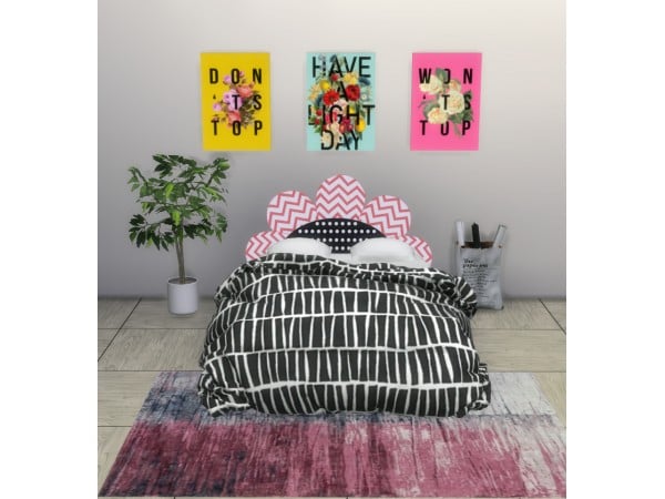 104032 wall prints headboard decals rugs sims4 featured image