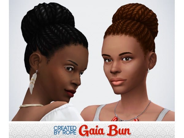 Gaia’s Glory: Chic Alpha Bun Pack (Sims 4 Female Hairstyles & Accessories)