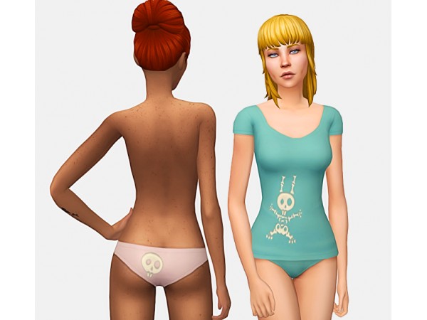 106421 skelly bunny shirt and panties sims4 featured image