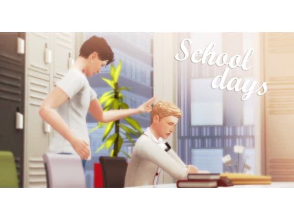 107246 school days posepack sims4 featured image