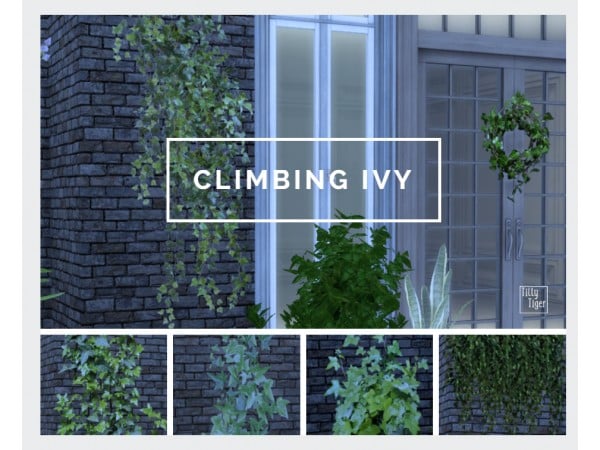Tilly-Tiger’s Enchanted Ivy: TS4 Climbing Wall Stickers (Decor, Wallpapers, Paintings)