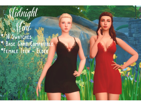Midnight Mini Elegance by NickySimblr (Chic Dresses & Lingerie for Her)