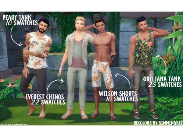 108339 summer in the jungle recolors part two by simmingbee sims4 featured image