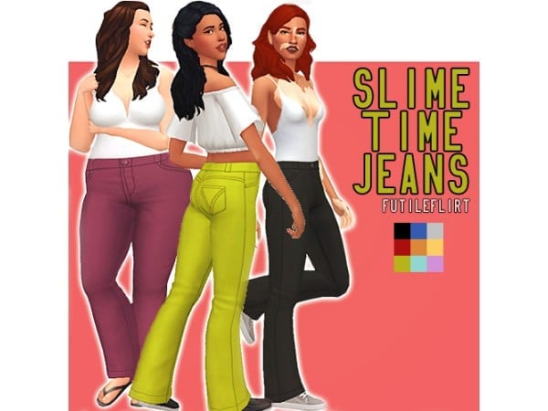 108443 slime time jeans by futileflirt sims4 featured image
