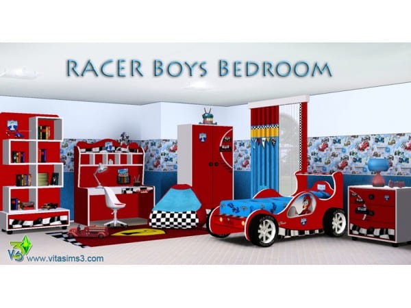 116963 racer boys bedroom by vitasims3 sims3 featured image