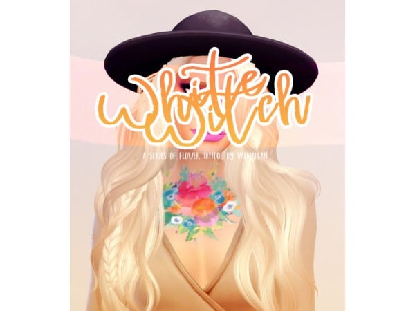 White Witch’s Bloom: Valhallan’s Watercolour Flower Tattoos (#AlphaCC)