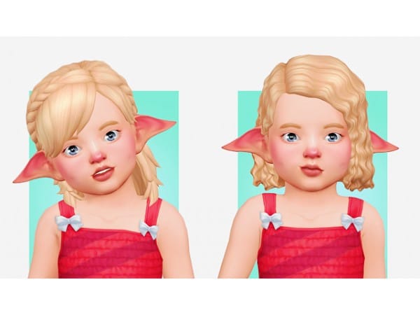 Naevys-Sims’ Enchanted Tresses: Yuna, Em, Alice & Briana Toddler Hairstyles (#ToddlerCC #AlphaHair)