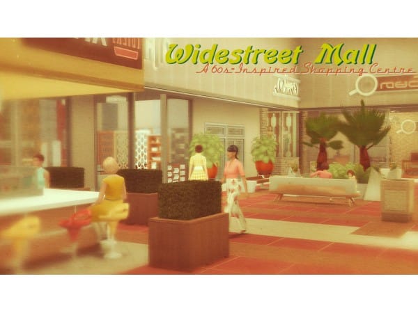 135729 widestreet mall a cc free 60 s inspired shopping centre by daffodillounge sims4 featured image