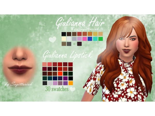 Giulianna’s Glamour: Chic Dresses & Luscious Locks (Alpha Hair & Lipstick Sets)