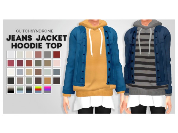 138878 jeans jacket hoodie top by glitchsyndrome sims4 featured image