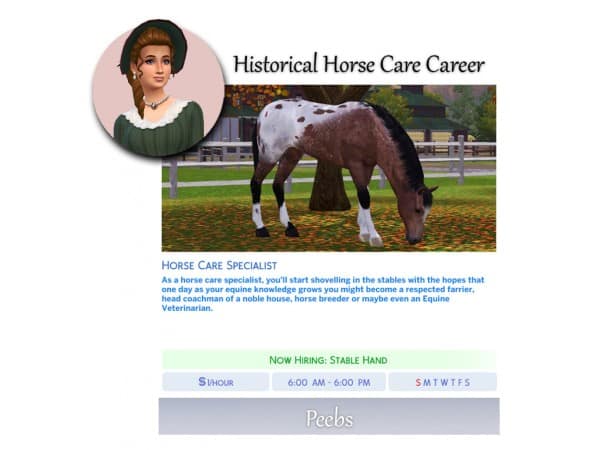 139803 careers horse care by peebsplays sims4 featured image