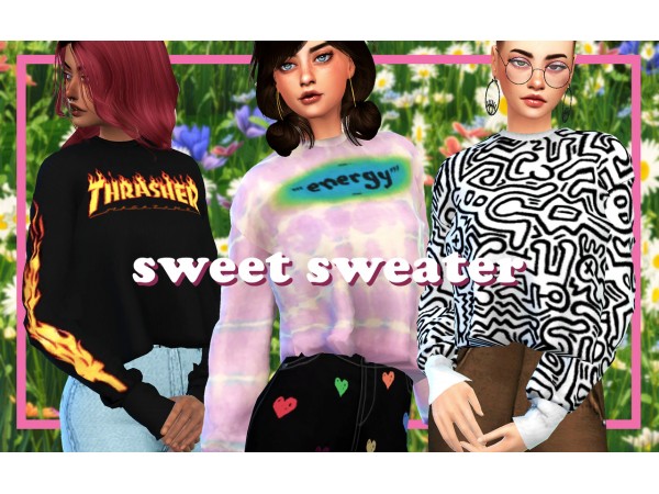 CosmicCSims4’s Stellar Comfort: Chic Female Sweaters (Alpha CC Clothing Sets)