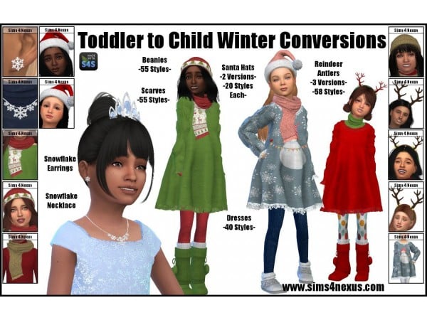 140440 toddler to child winter conversions by sims4nexus sims4 featured image