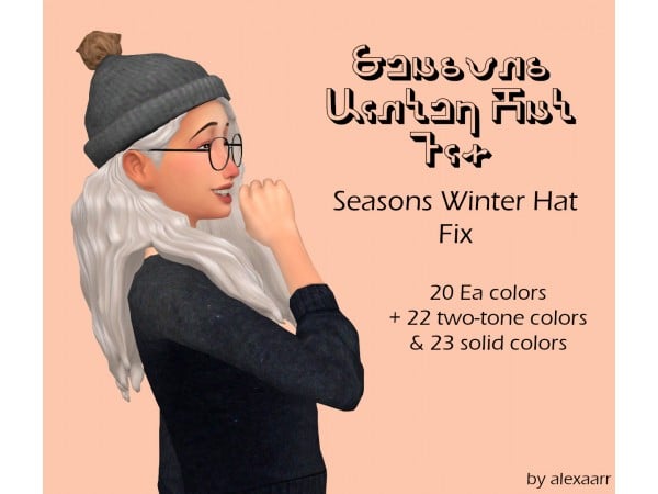 141153 seasons winter hat fix by alexaarr sims4 featured image