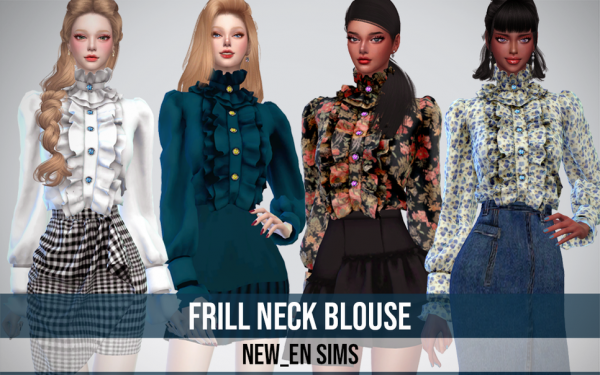 Frilly Fantasy: Chic Frill Neck Blouses for Trendy Wardrobes (#FemaleTops)