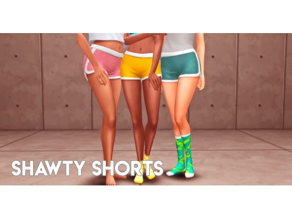 SimRanger’s Shawty Shorts (Chic Alpha CC Clothing Sets for Females)
