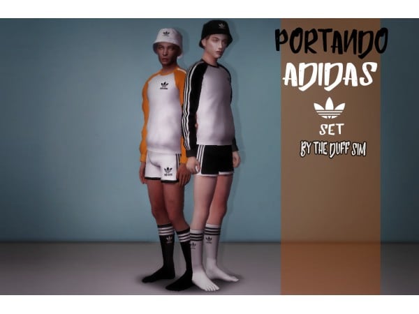 AlphaCC’s Athletic Edge: The Duffsim Adidas Sportswear Set (Tops, Shorts & Sets)