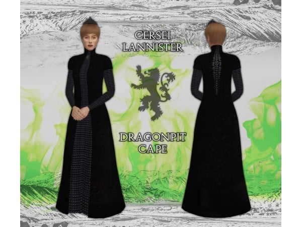 Dragonpit Diva: Cersei’s TS4GoT-Inspired Dresses & Regal Attire (Alpha CC, Costumes, Hats)