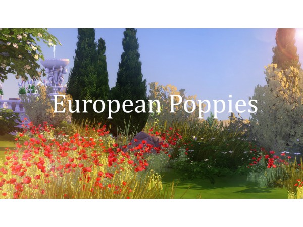 Shloupi’s Blossom Haven: Poppies (AlphaCC Decor, Plants & Builds)