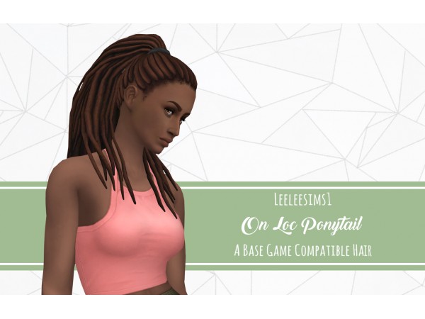 148290 leeleesims1 on loc ponytail a base game compatible hair sims4 featured image
