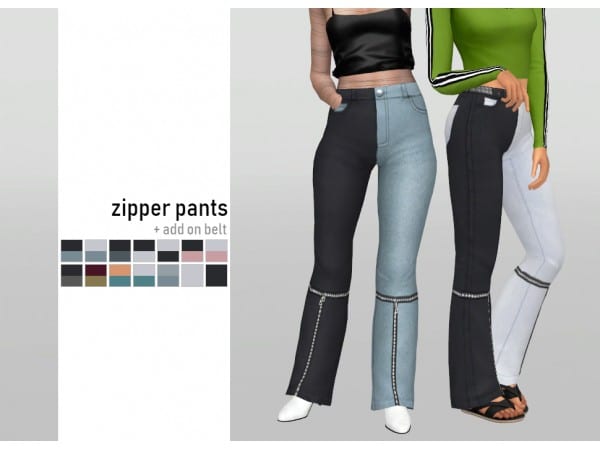149139 zipper pants by catsblob sims4 featured image