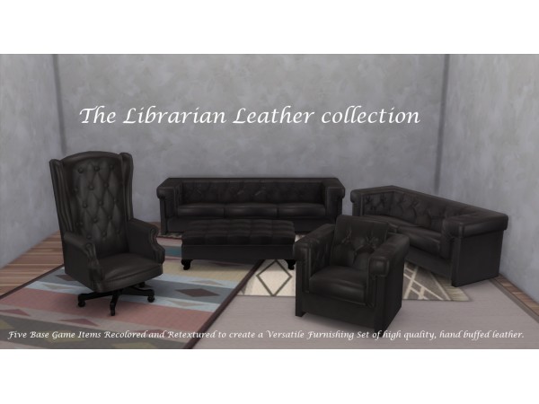 149861 tonywgus librarian leather collection sims4 featured image