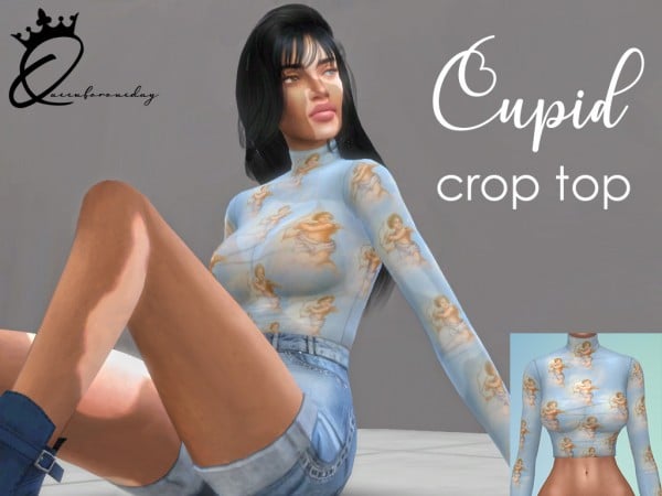 155742 queen for one day cupid angels mesh crop top sims4 featured image