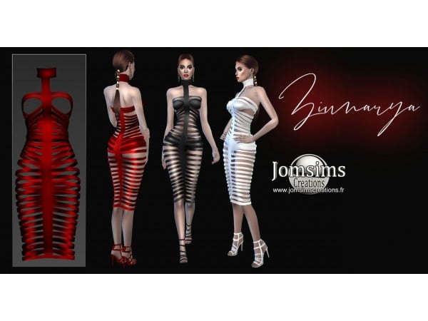 Ziunarya Elegance: Chic Dresses by JomSimsCreations (AlphaCC Female Fashion)